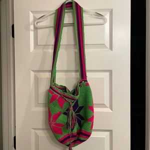 Multicolored hobo bag